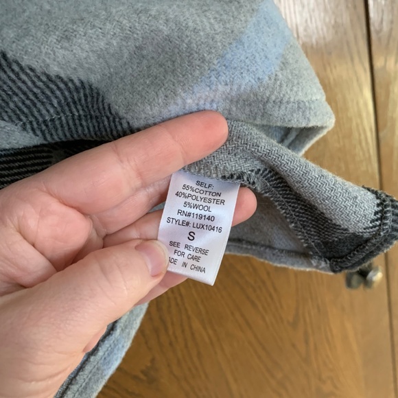 {Favlux} Plaid Ruffle Front Jacket - Picture 7 of 7